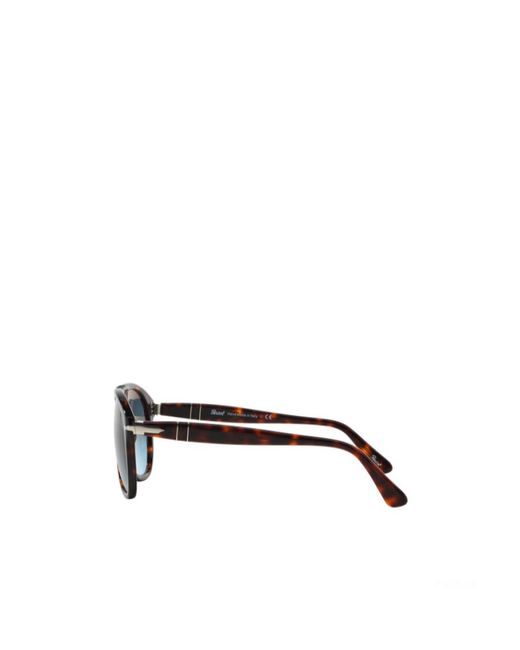 Persol Blue Oval Frame Sunglasses for men