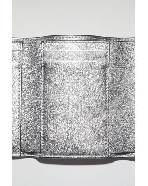 Acne White Musubi Folding Wallet for men