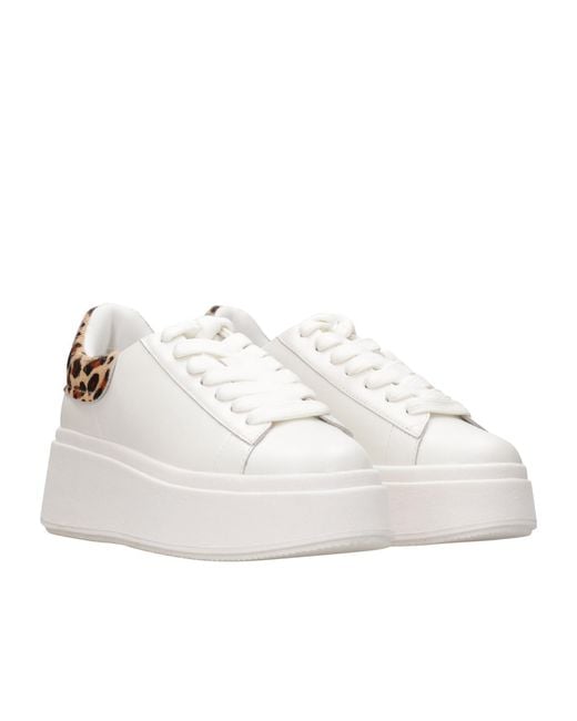 Ash White Round-Toe Sneakers