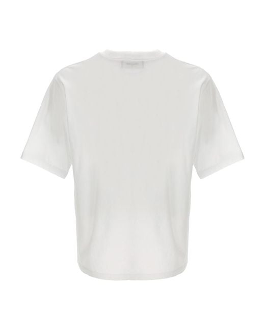 DSquared² White Logo-Printed Crewneck T-Shirt for men