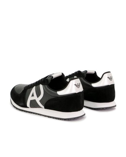 Armani Jeans Black Casual Sports Shoes for men
