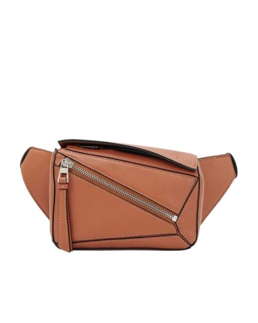 Loewe Brown Mini Puzzle Waist Pack for men