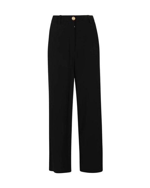Balmain Black High-Waisted Palazzo Pants