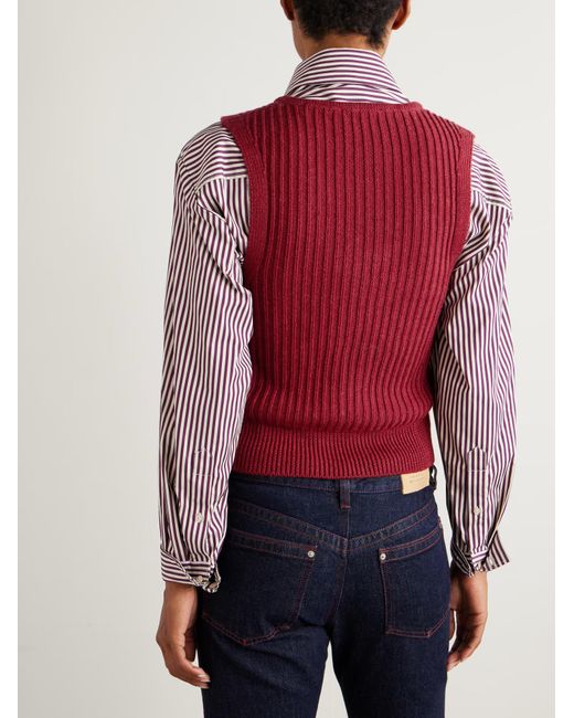 Isabel Marant Red Devima Vest