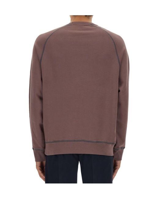 Paul Smith Brown Ps Paul Smith Long-Sleeved Crewneck Sweatshirt for men