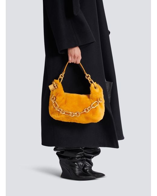 Balmain Orange Medium Sync Bag