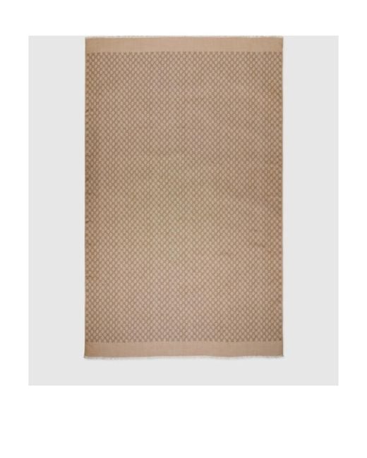 Gucci Natural Gg Damier Scarf