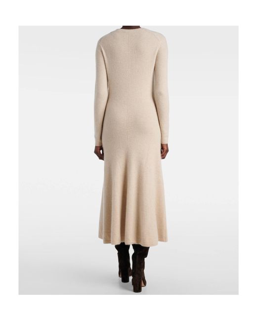 Joseph Natural Round Neck Long Sleeve Dress