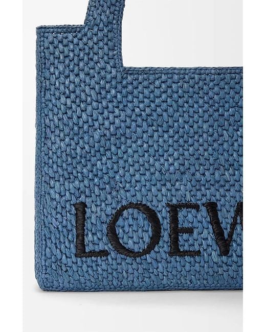 Loewe Blue Font Medium Tote Bag