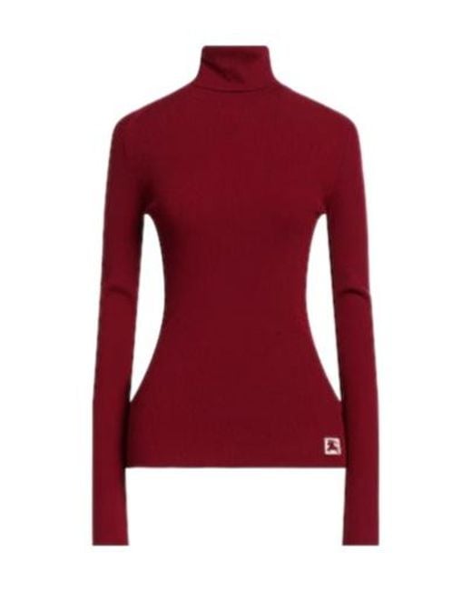 Burberry Red Turtleneck Sweater