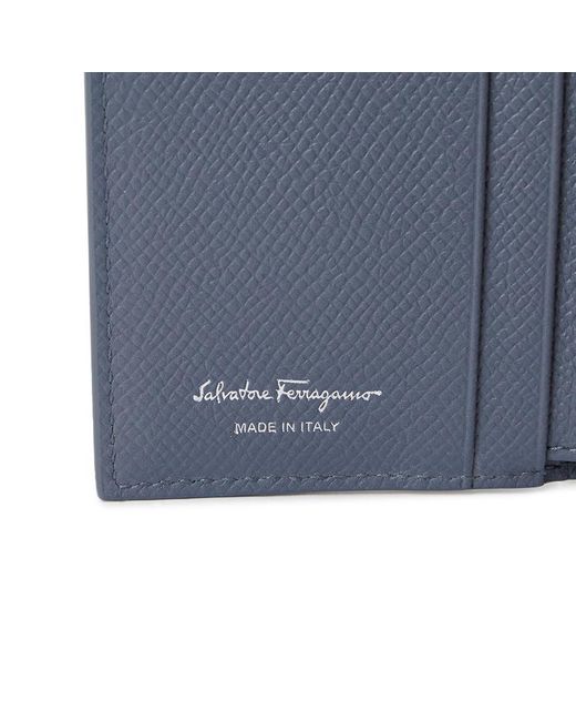 Ferragamo Blue Trifold Wallet