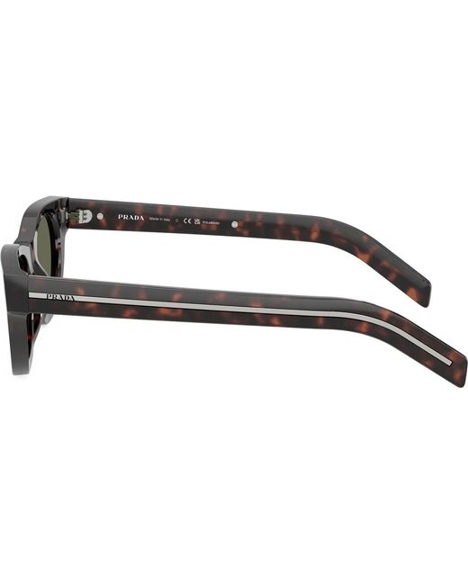 Prada Green Eyewear Butterfly Frame Sunglasses for men