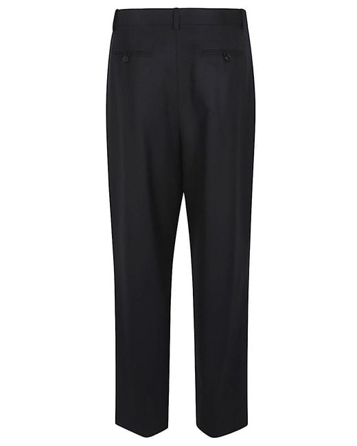 The Row Black Casual Pants With Belt Loops for men