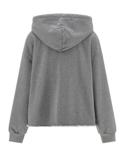 MM6 by Maison Margiela Gray Spray Paint Hoodie