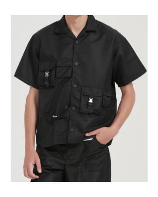 Marissa Chiara Black Short Sleeve Shirt for men