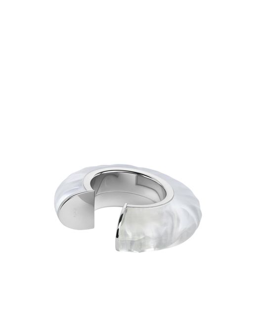 Alaïa Metallic Round Organic Shaped Bangle