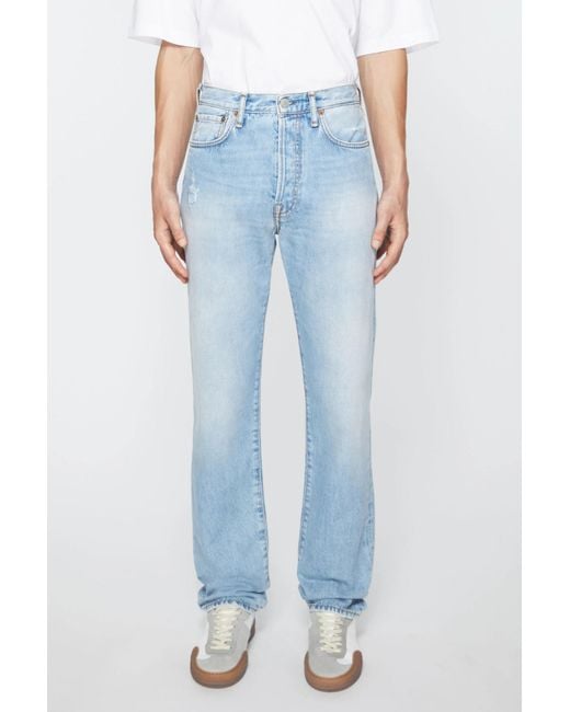 Acne Blue Regular Fit Jeans for men