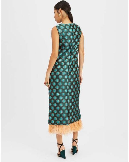 LaDoubleJ Green Sleeveless Dress