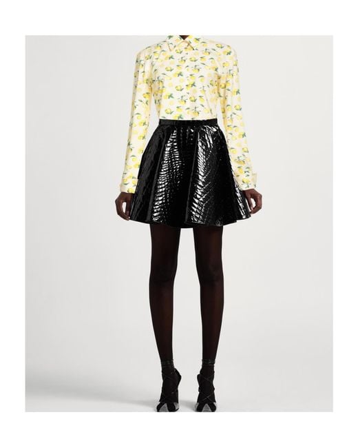 Sportmax Metallic Printed Long-Sleeved Shirt