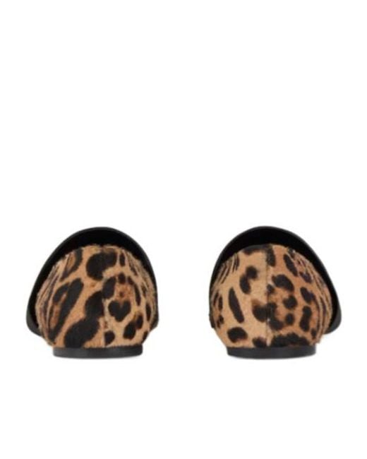 Givenchy Brown Sliced Square Ballet Flats