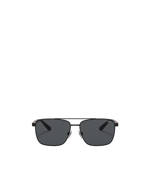 Polo Ralph Lauren White Full Frame Sunglasses for men