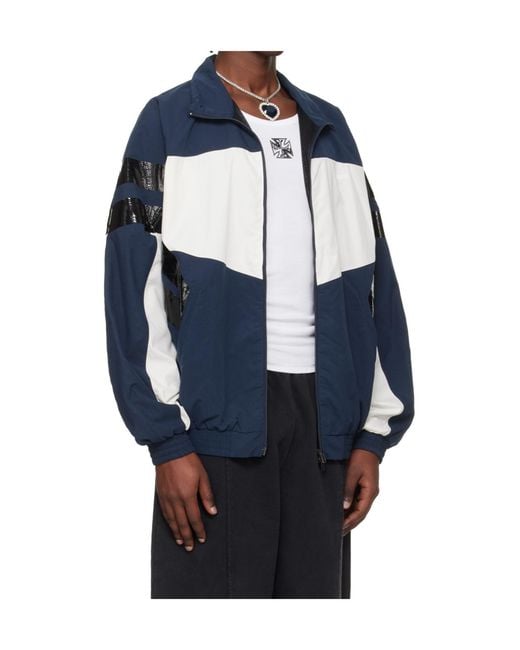 Vetements Blue Taped Tracksuit Jacket for men
