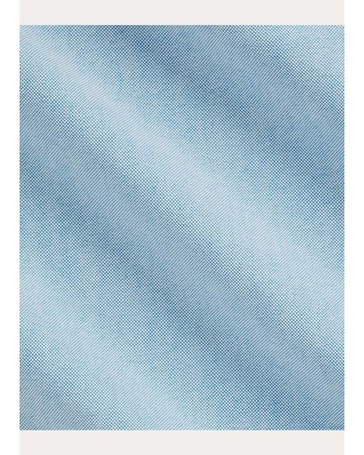 Polo Ralph Lauren Blue Logo Embroidered Colourblock Shirt for men