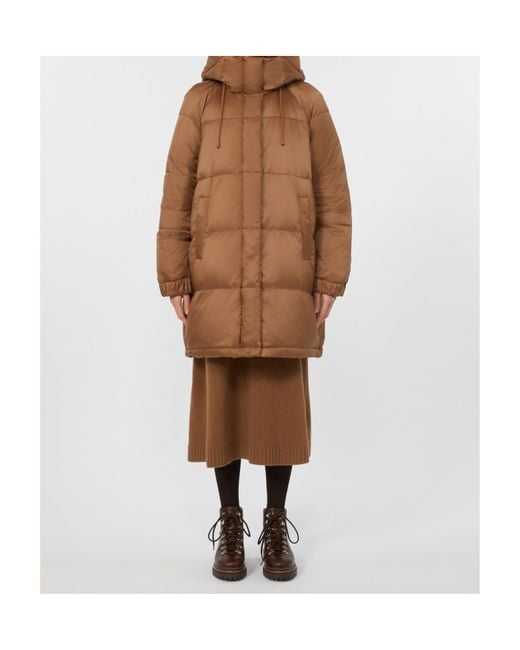 Weekend by Maxmara Brown Anfora Hooded Reversible Jacket