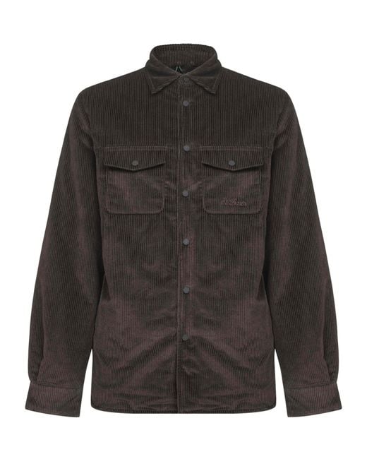 Mc2 Saint Barth Blue Snap-Button Shirt Coat for men