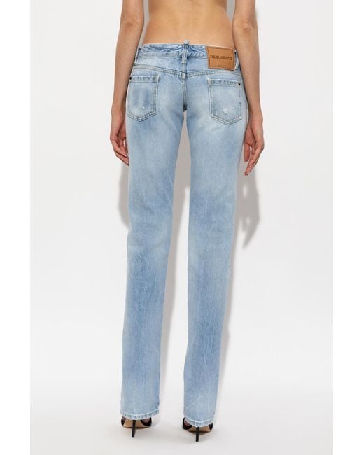 DSquared² Blue Venus Straight-Leg Jeans