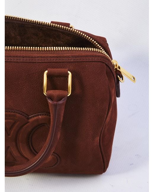 Céline Brown Zipper Shoulder Bag