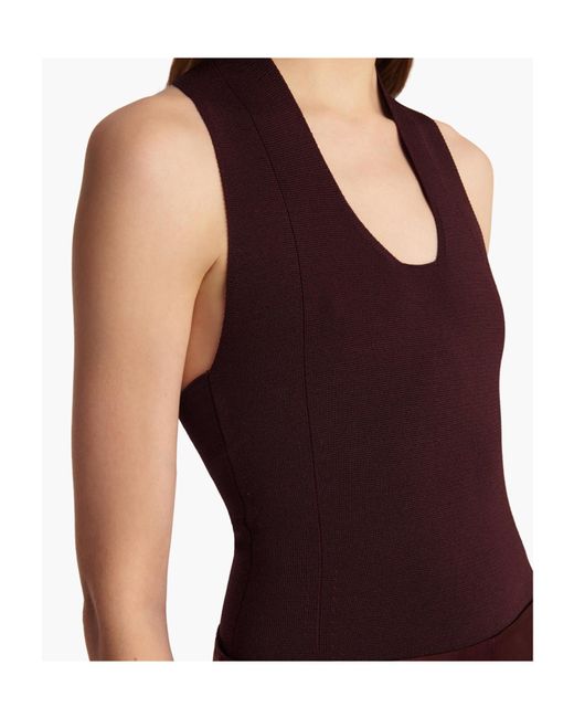 Khaite Black Toto Sleeveless Knitted Bodysuit