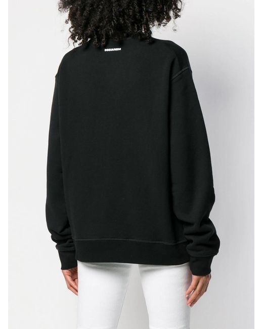 DSquared² Black Logo Round Neck Sweater