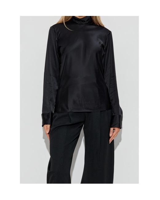 Courreges Black Long Sleeve Top