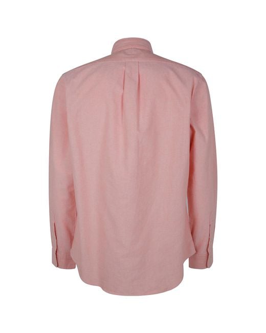 Polo Ralph Lauren Pink Polo Pony-Embroidered Shirt for men