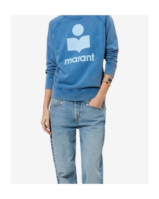 Isabel Marant Blue Isabel Marant Étoile Millyny Logo Sweatshirt