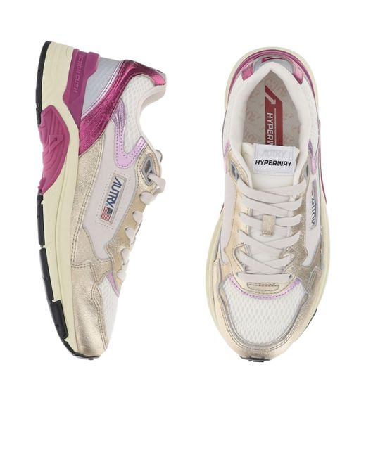 Autry Gray Hyperway Low-Top Sneakers