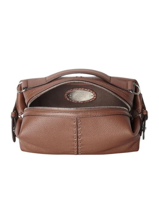 Fendi Brown Selleria Siesta Small Messenger Bag for men