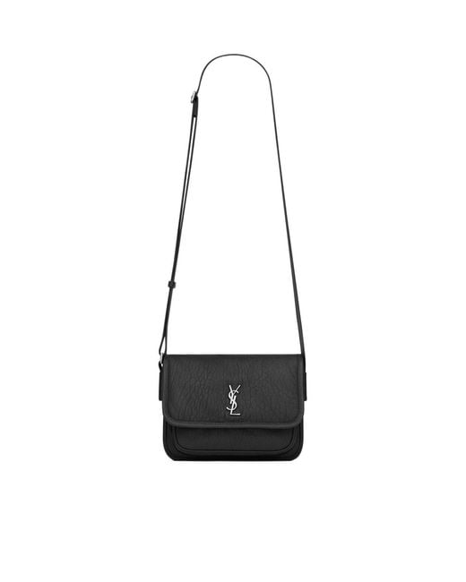 Saint Laurent White Niki Small Messenger Bag for men