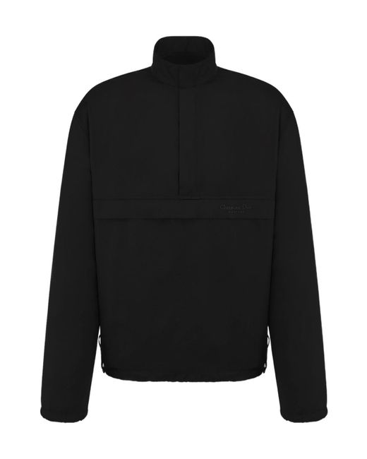 Dior Black Christian Couture Embroidery Pullover Shirt for men