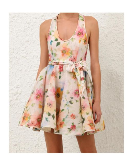 Zimmermann White Alchemy Racer Flared Dress
