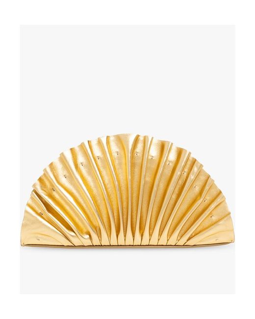 Cult Gaia Metallic Shell-Shaped Handbag