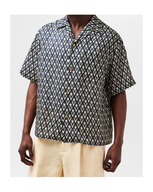 Valentino Black Graphic Print Shirt for men