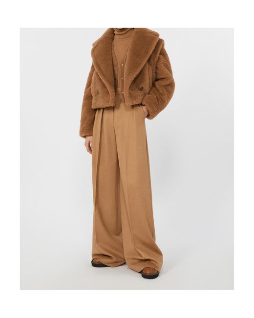 Max Mara Brown Santos Button-Up Coat