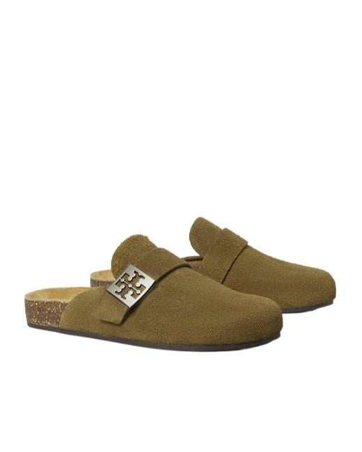 Tory Burch Green Mellow Mules