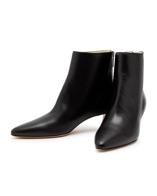 Gabriela Hearst Black Leather Ankle Boots