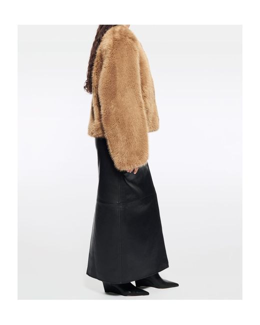 Stand Studio Brown Halle Crewneck Jacket