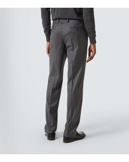 Lardini Gray Wool And Cashmere Suit Pants for men