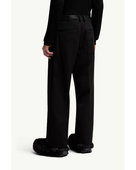 Moncler Black Straight-Leg Trousers for men
