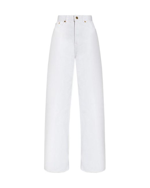 Golden Goose Deluxe Brand White Wide-Leg Jeans